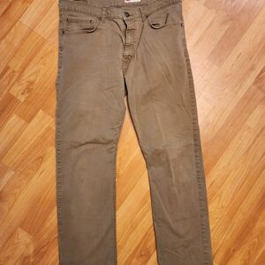 Wrangler Men's Dark Khaki Straight Fit Pants